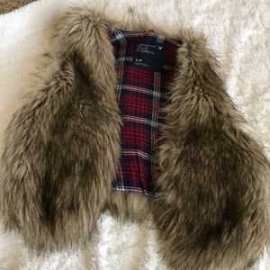 Faux fur vest